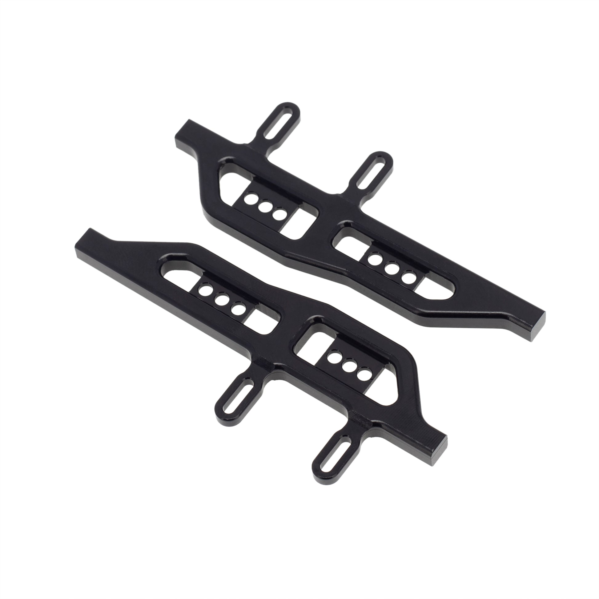 Black SCX24 frame metal side pedals