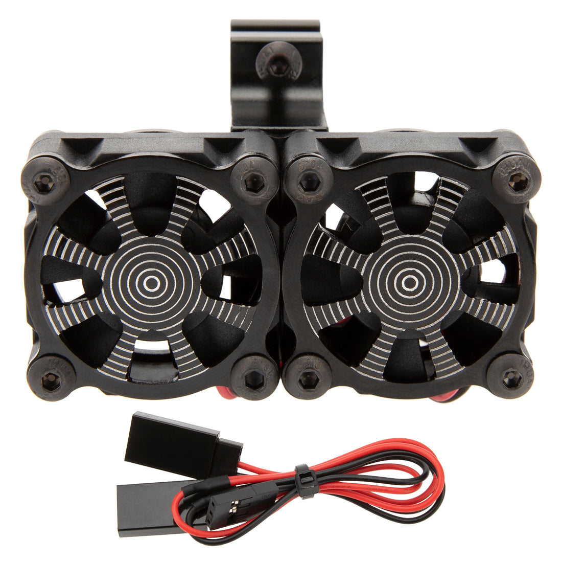 Black RC Motor Dual Cooling Fan Heatsink