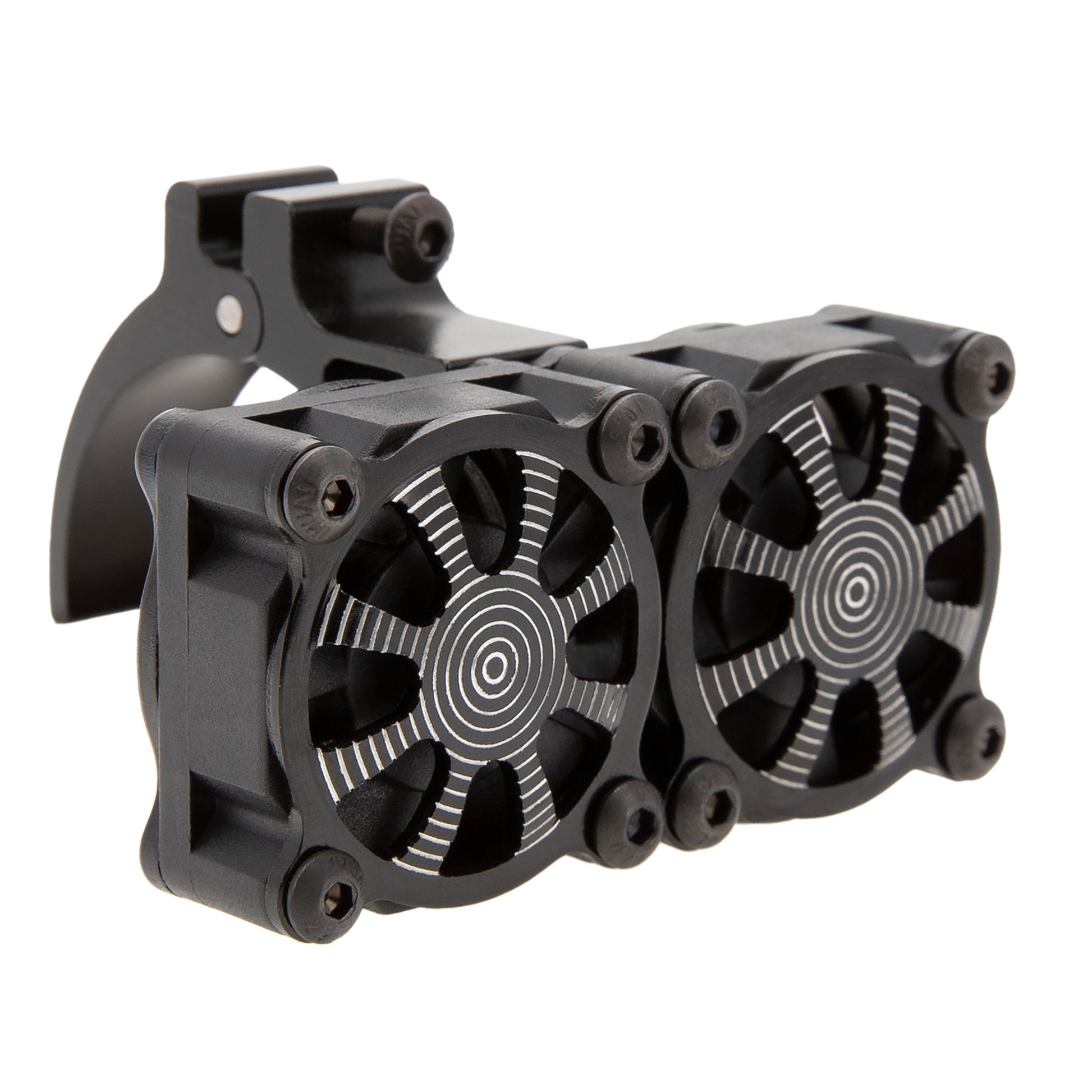 Black RC Motor Dual Cooling Fan Heatsink