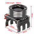 Black RC Motor Cooling Fan size