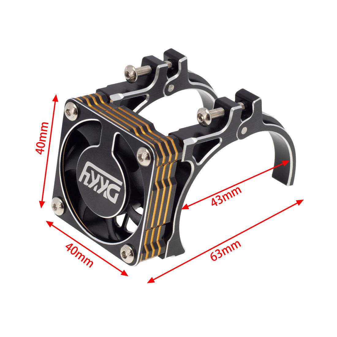 Black RC Motor Cooling Fan heatsink