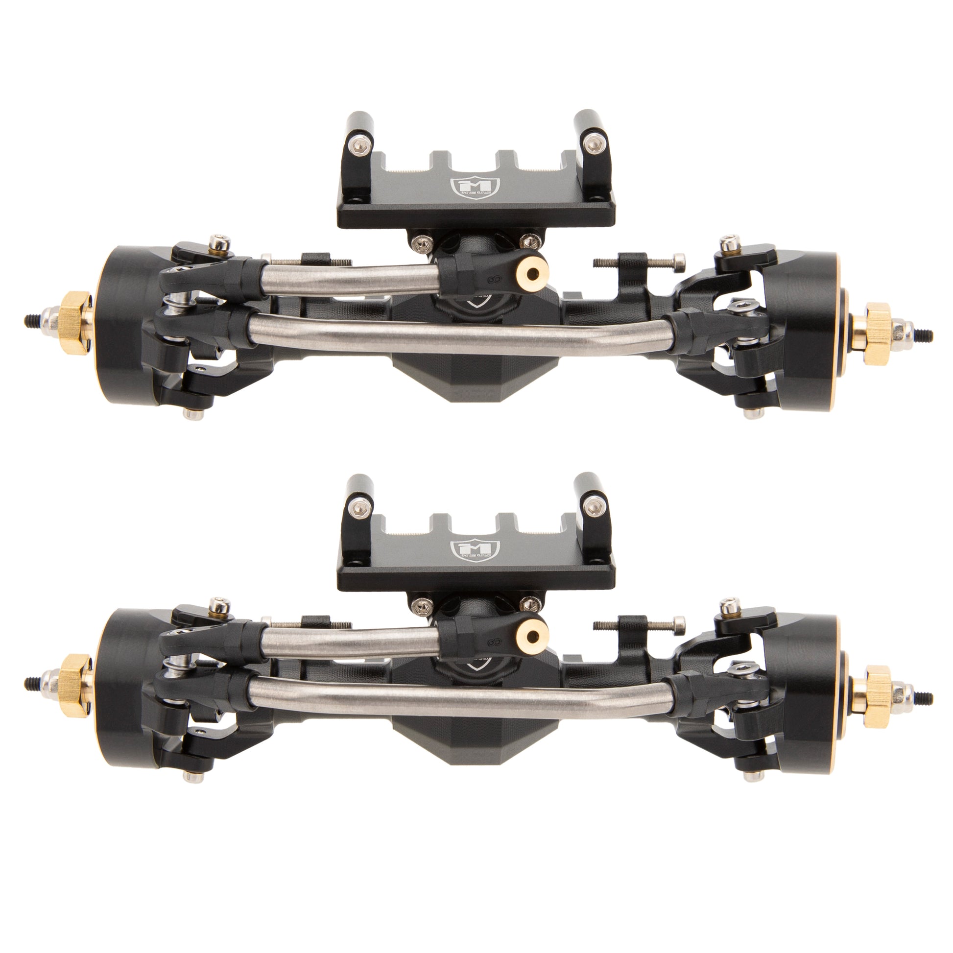 Black SCX24 Isokinetic 2 front axle