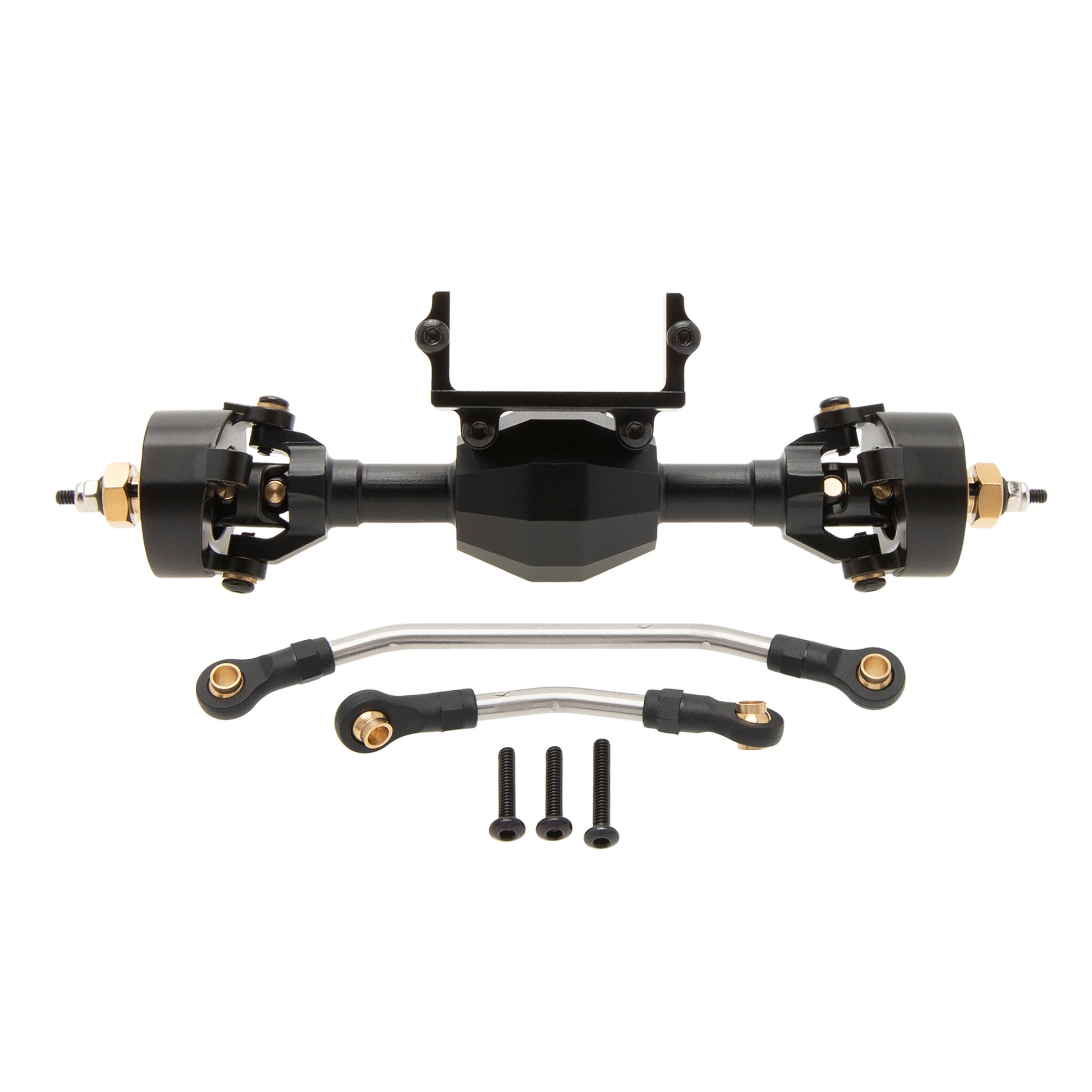 Black Isokinetic 3-Section CVD Front Axle for FCX24 /FCX18