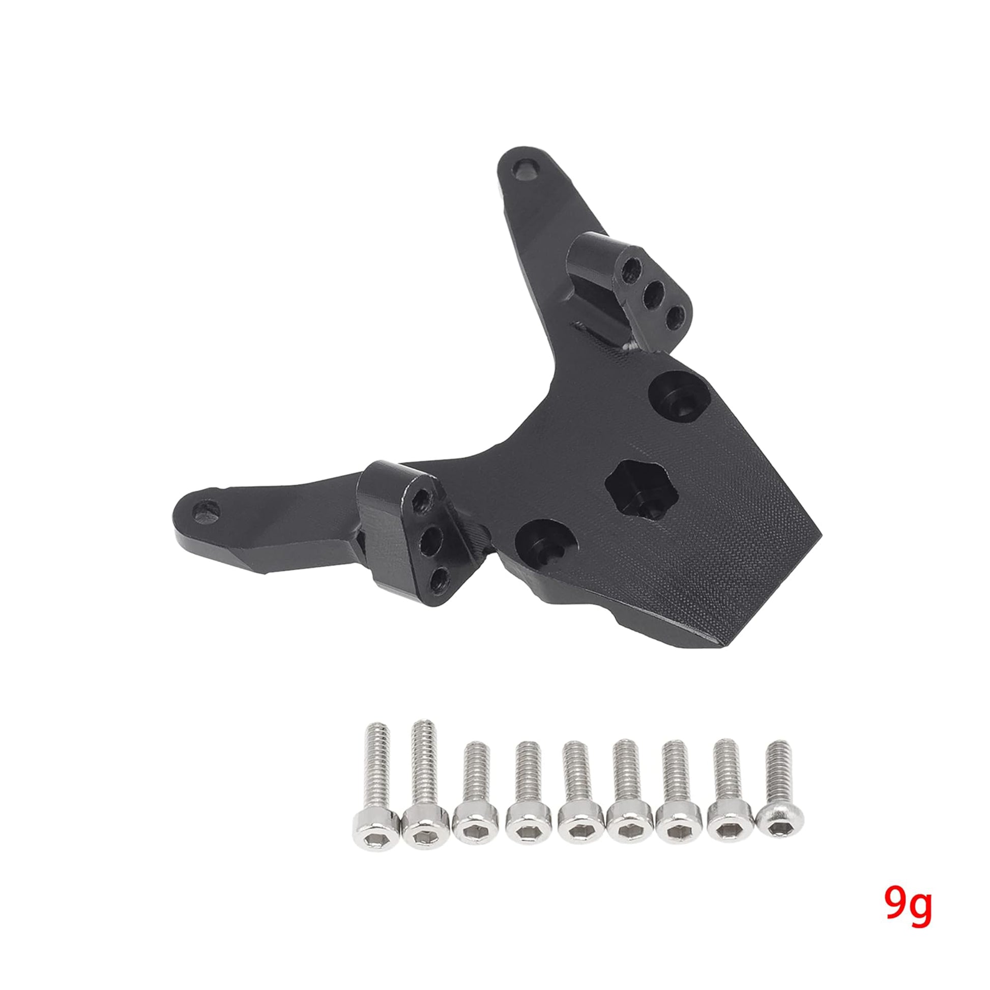 Black Aluminum Front Bulkhead for Losi 1/18 Mini-T 2.0 2WD