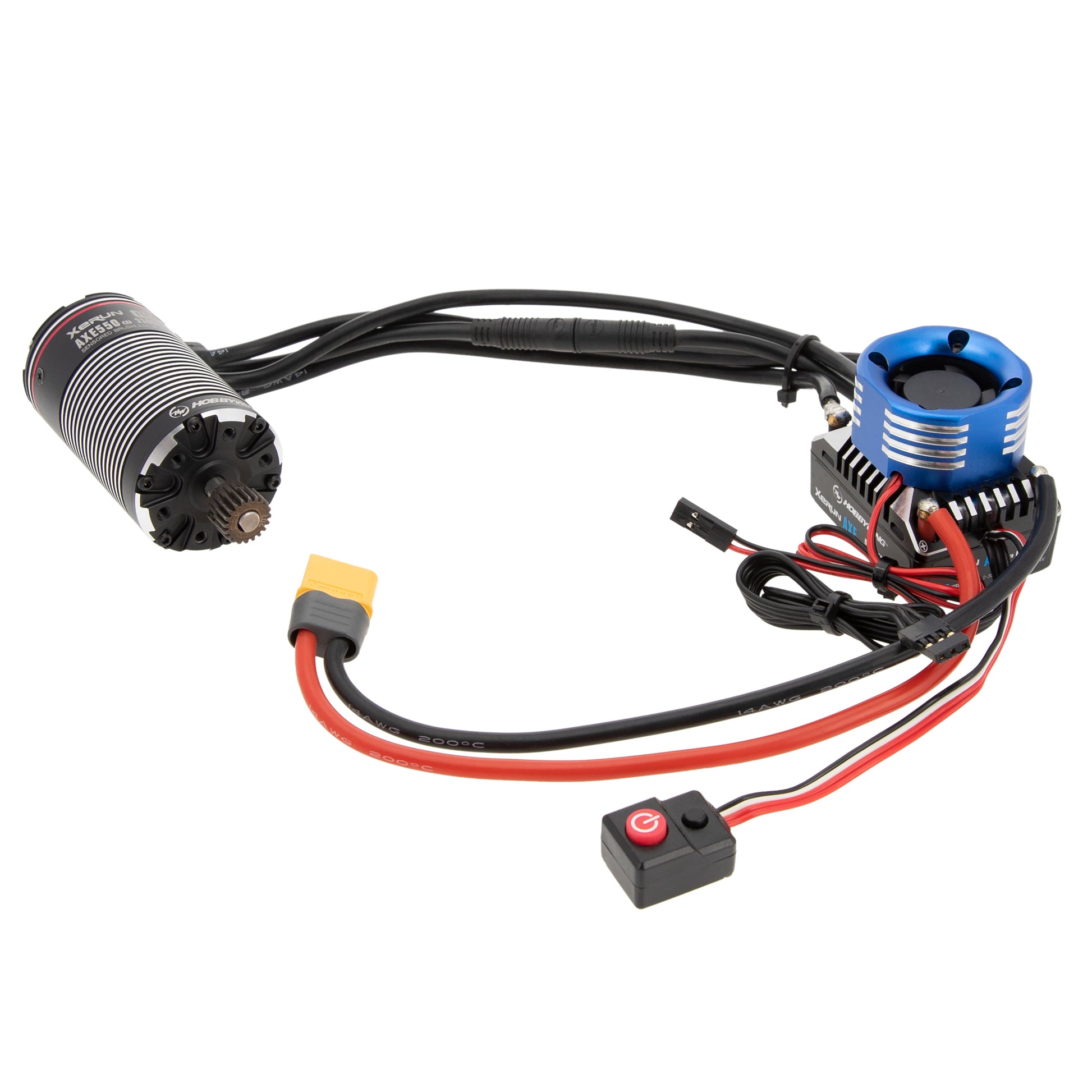 Blue 25mm RC Motor Cooling Fan