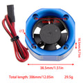 Blue 30mm RC Motor Cooling Fan size for 3010 motor