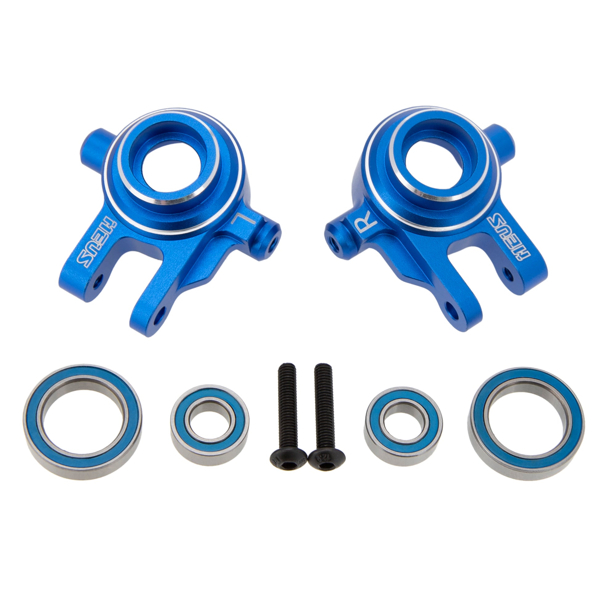 Blue Aluminum Steering Knuckles for Traxxas 1/10 Ford F-150 Raptor R 