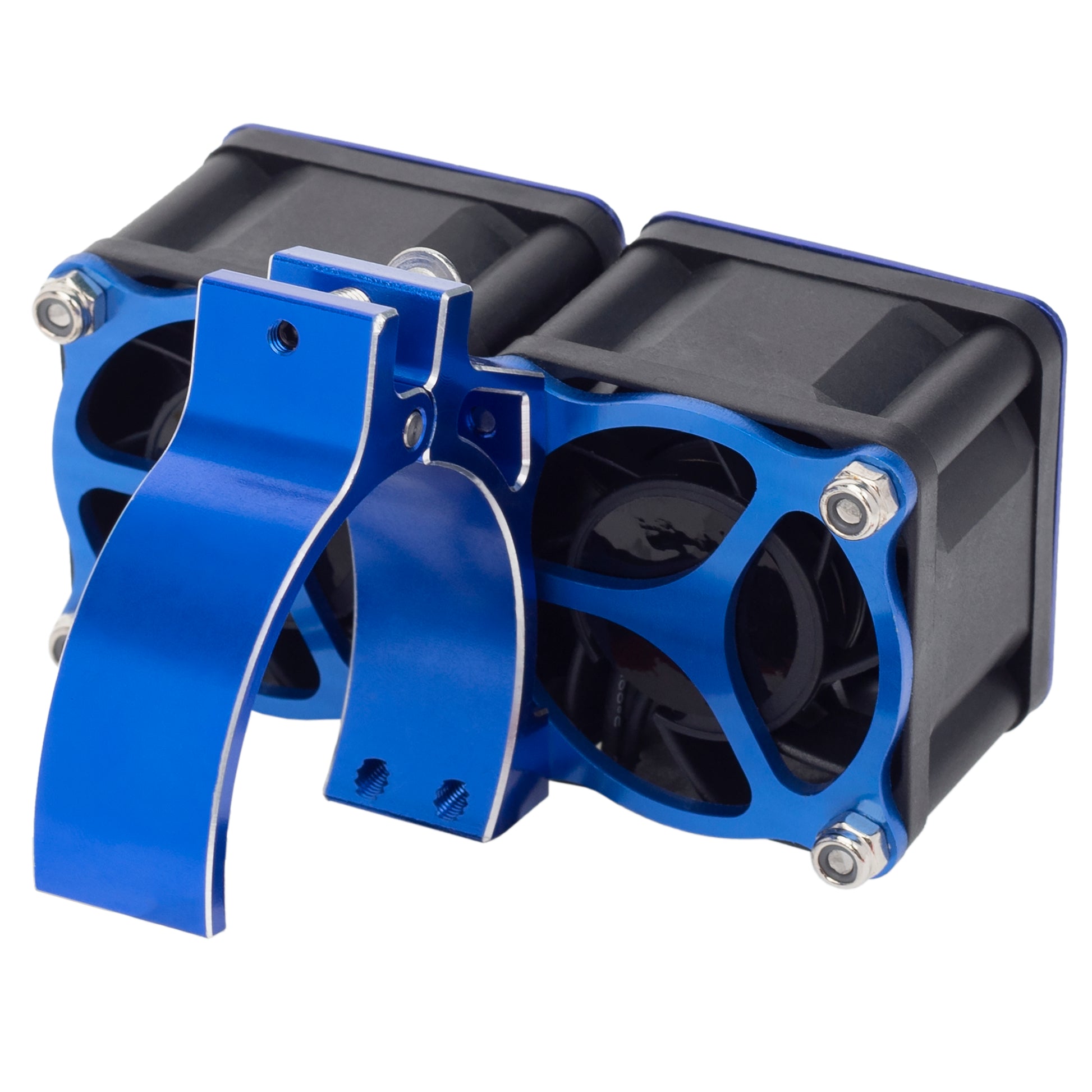 Blue RC Motor Dual Heatsink with 42mm mount