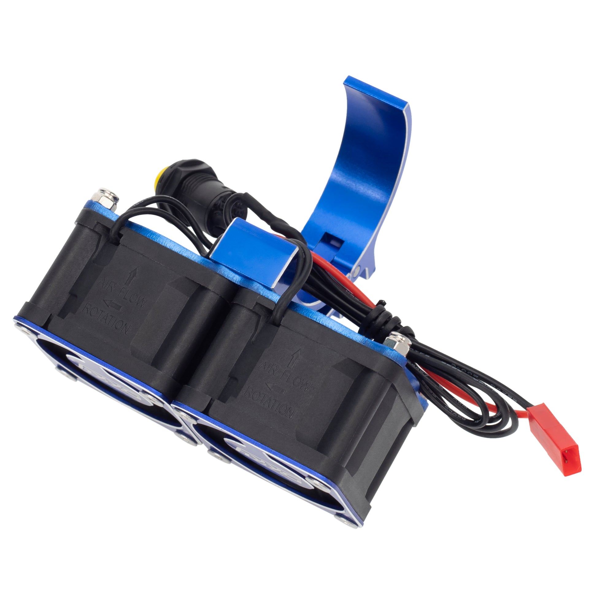 Blue RC Motor Dual Heatsink with 42mm mount