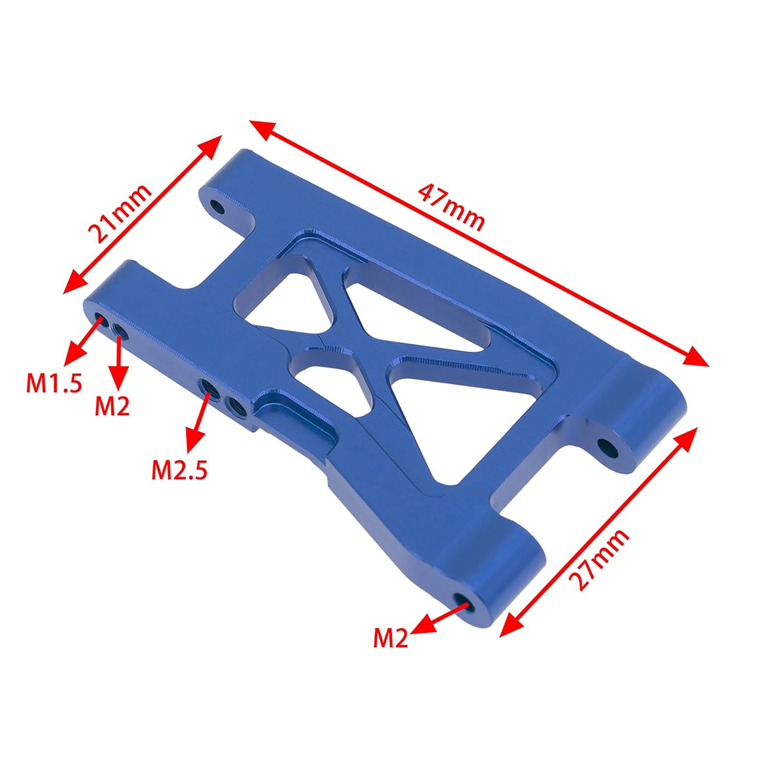 Blue Front & Rear Suspension Arm size for 1/18 LaTrax