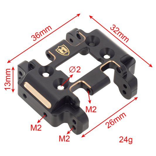 Brass Skid Plate Transmission Mount size For 1/18 Redcat Ascent-18