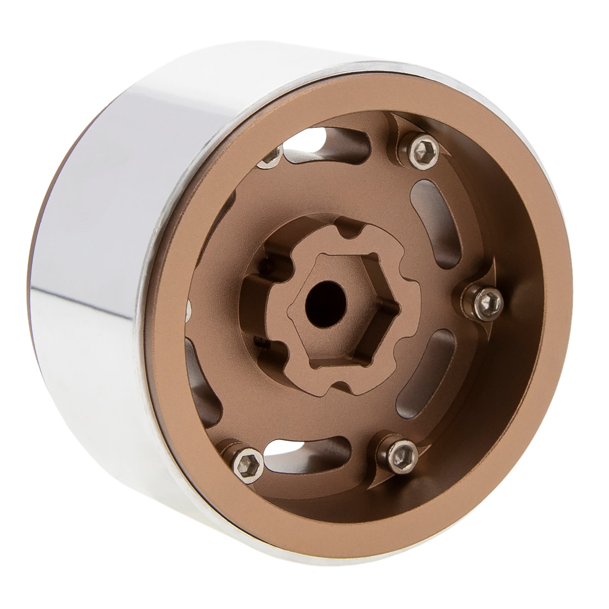 Brown SCX10 Aluminum 1.9 Beadlock Wheels 