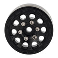 C Type Black Aluminum Wheel Hub for Axial 1/24 Gladiator Bronco C10 JLU Deadbolt TRX4M