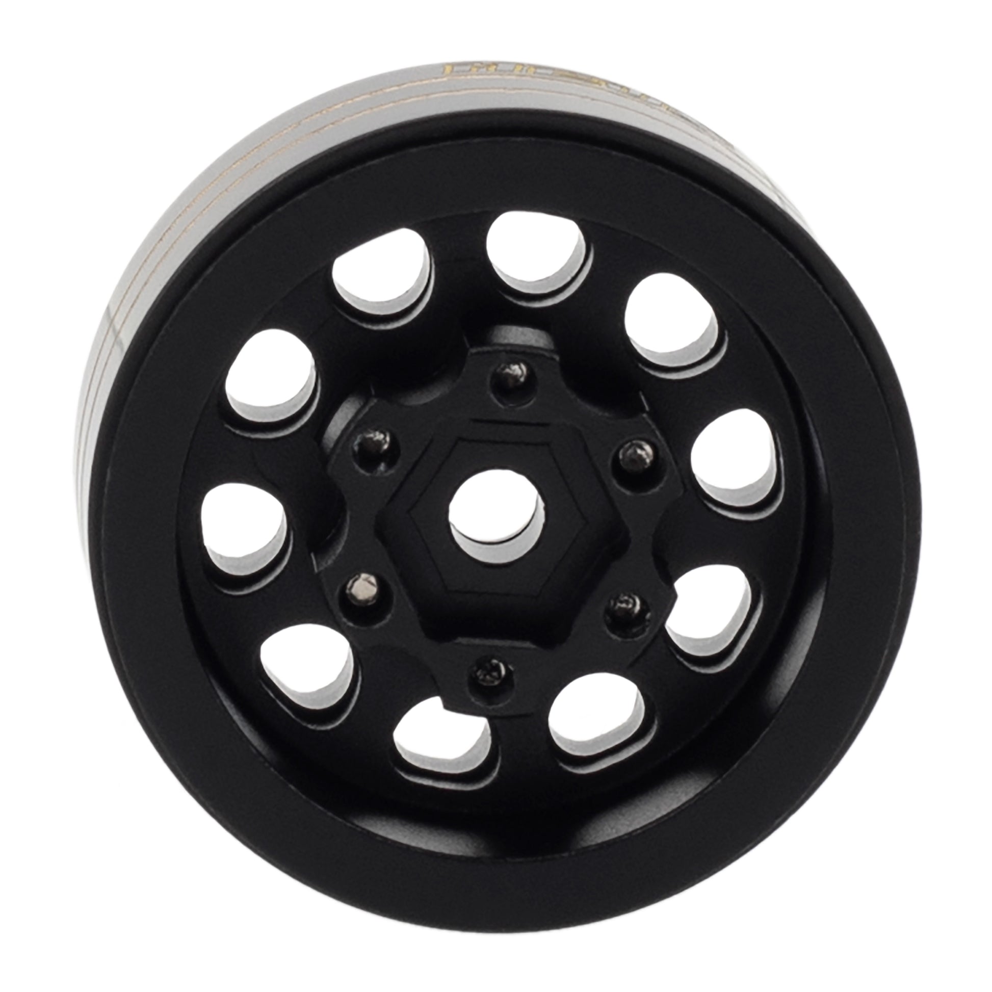 C Type Black Aluminum Wheel Hub for Axial 1/24 Gladiator Bronco C10 JLU Deadbolt TRX4M