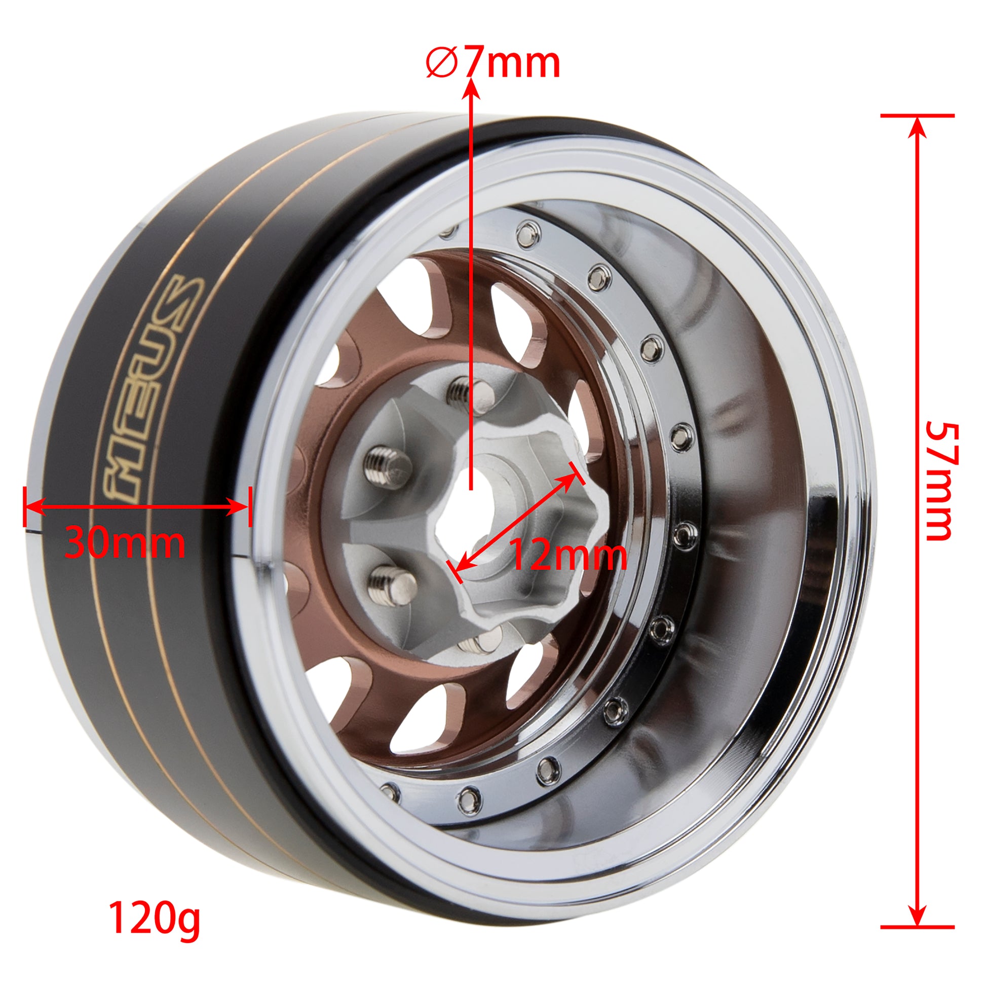 MEUS Racing 1.9" Beadlock Wheel Rims