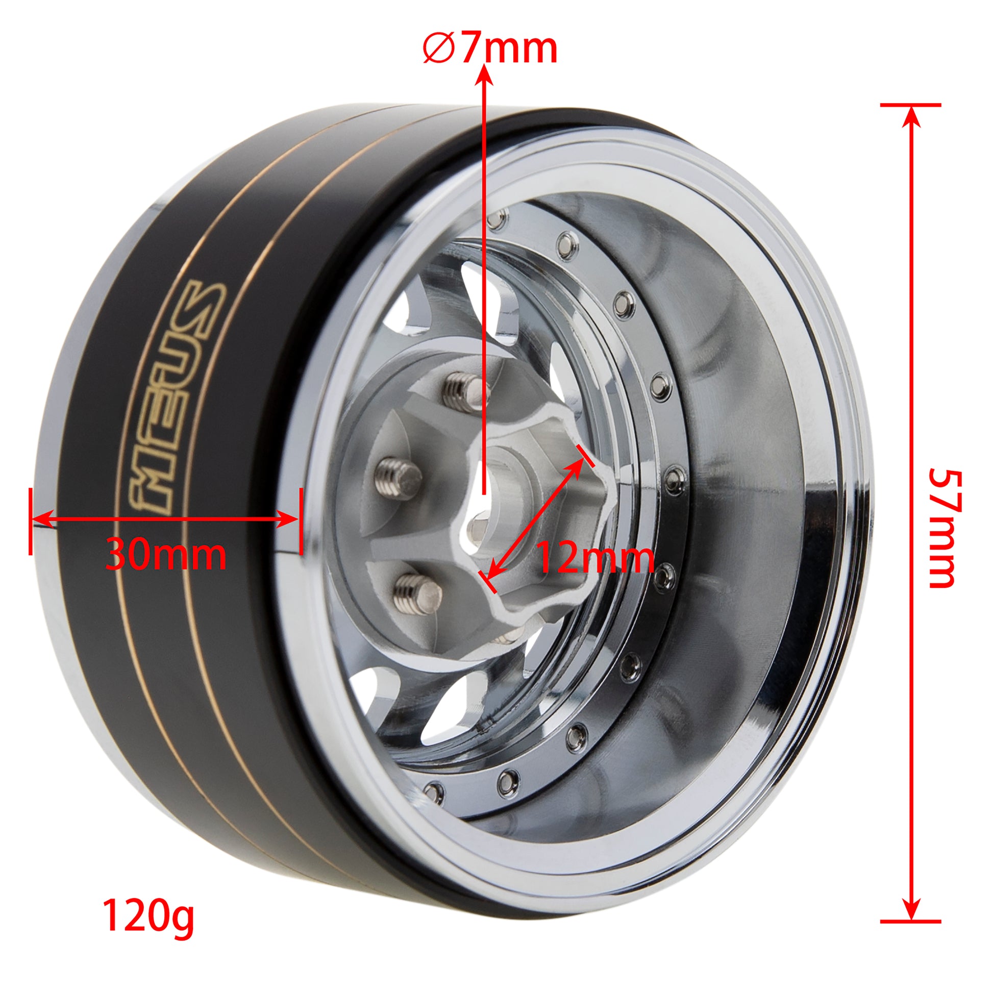 MEUS Racing 1.9" Beadlock Wheel Rims