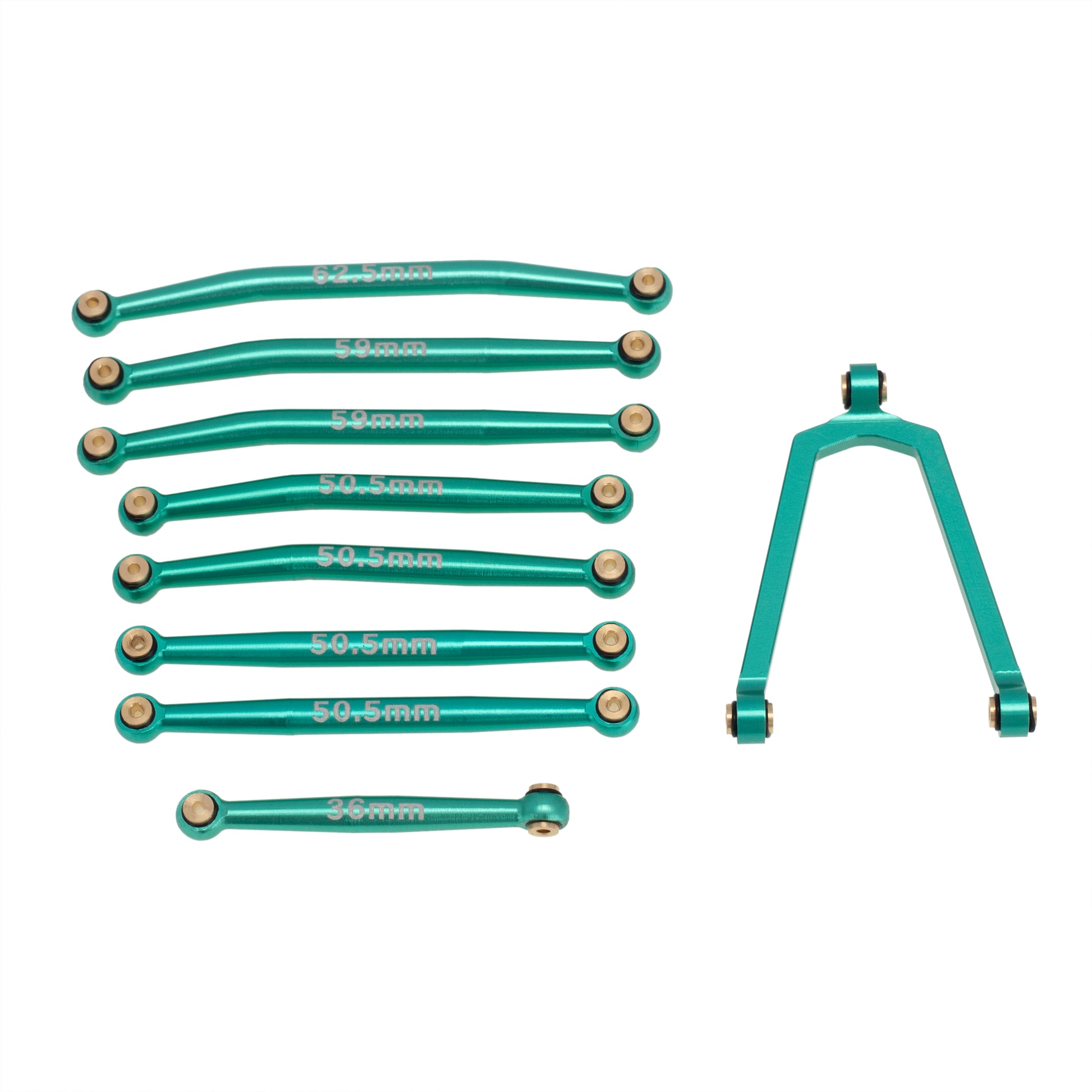 Green SCX24 Chassis links & Steering Links