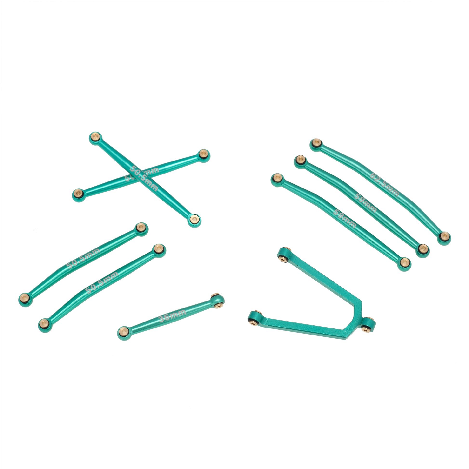 Green SCX24 Chassis links & Steering Links