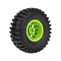 Green 1.9″ Nylon Plastic Beadlock Wheel 4.92″ Tire for 1/10 RC Car