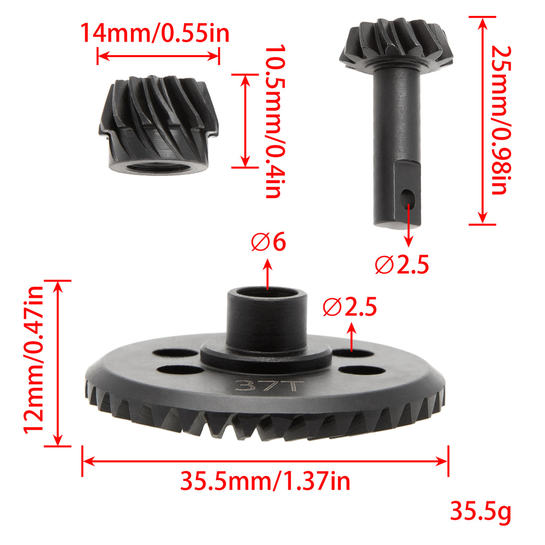 Front and Rear Diff Gear