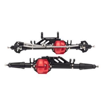 Black Metal Front Rear Axles for 1:10 Axial Wraith