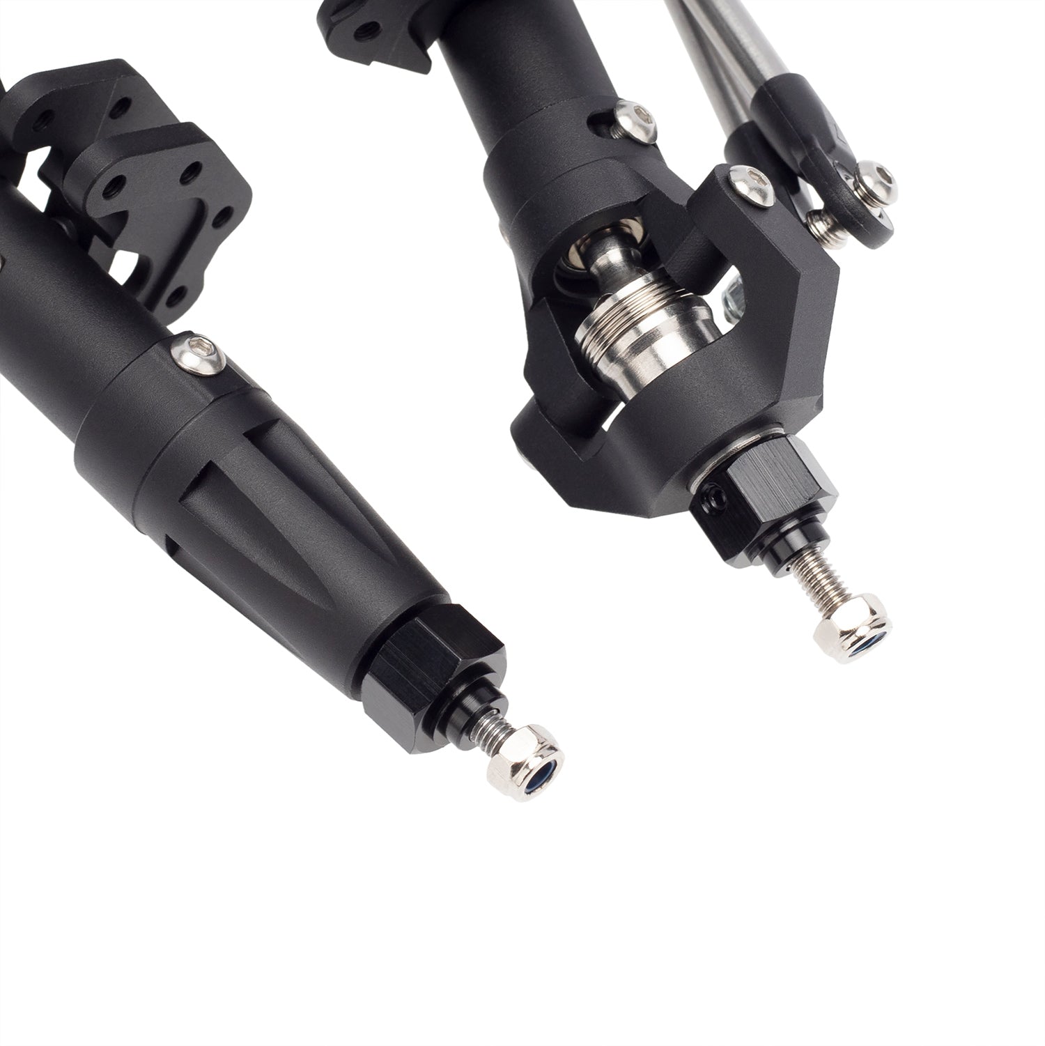 Black Metal Front Rear Axles for 1:10 Axial Wraith