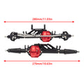 Black Metal Front Rear Axles size for 1:10 Axial Wraith