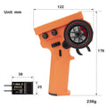 Orange RC Transmitter with Receiver size