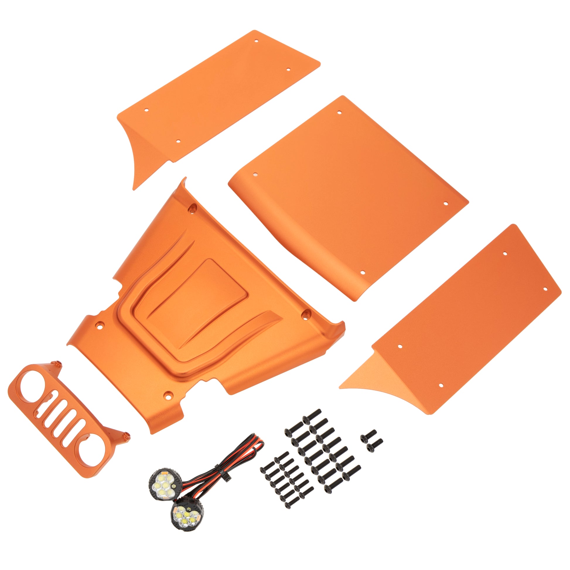 Orange Vanquish H10 Optic Aluminum Body Panels Kit