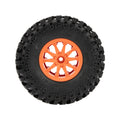 Orange 1.9″ Nylon Plastic Beadlock Wheel 4.92″ Tire for 1/10 RC Car