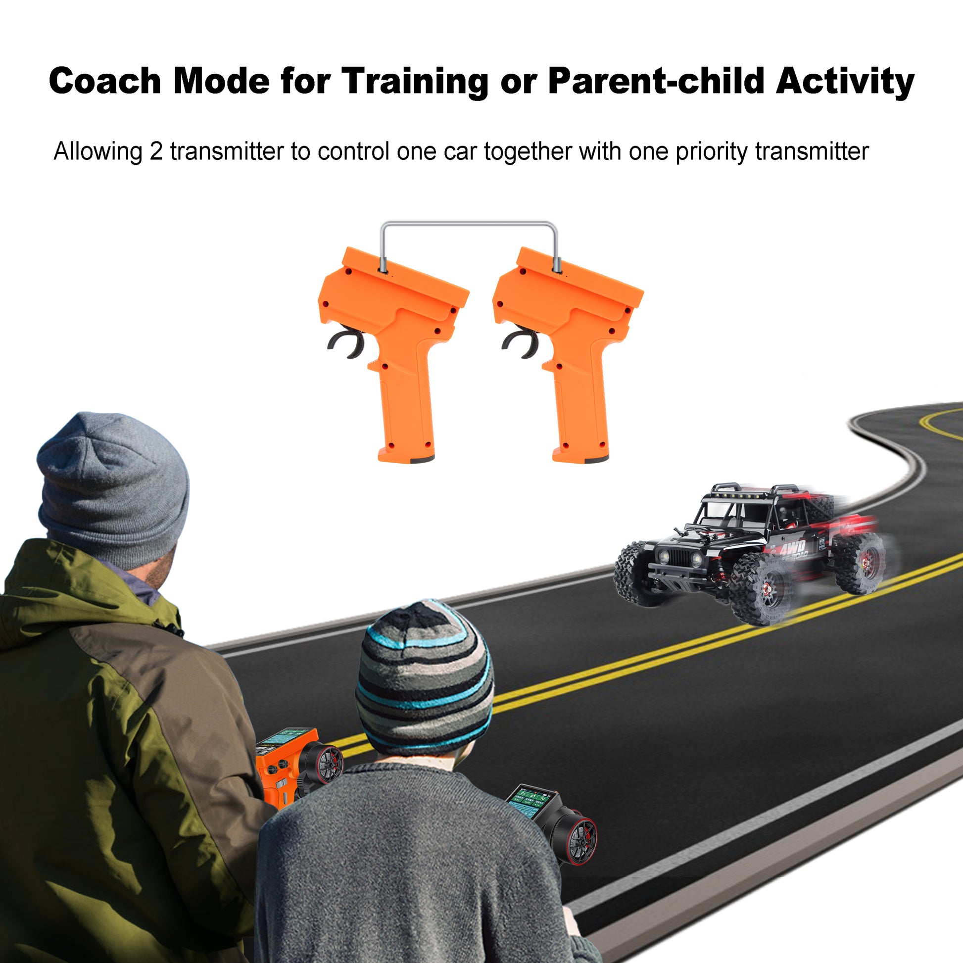 Orange RC Transmitter with coach Mode