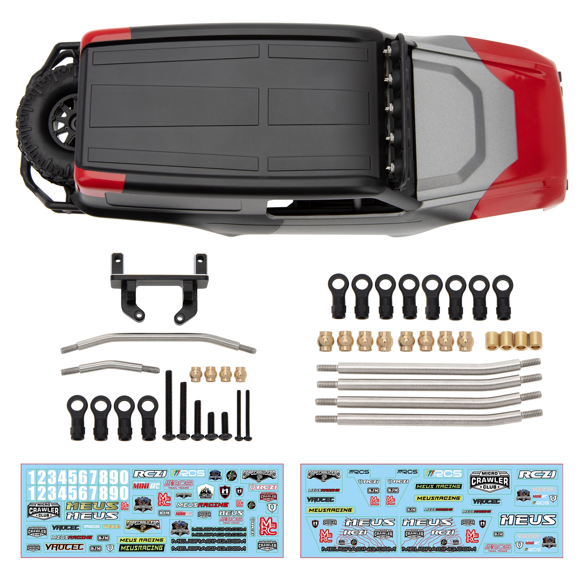 Red MB18 Body Shell for TRX4M