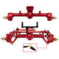 Red SCX24 Aluminum Alloy Front Rear Portal Axles with CVD