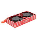 Red RC Motor Dual Cooling Fan Heatsink 25000 RPM