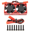 Red RC Motor Dual Cooling Fan Heatsink 25000 RPM