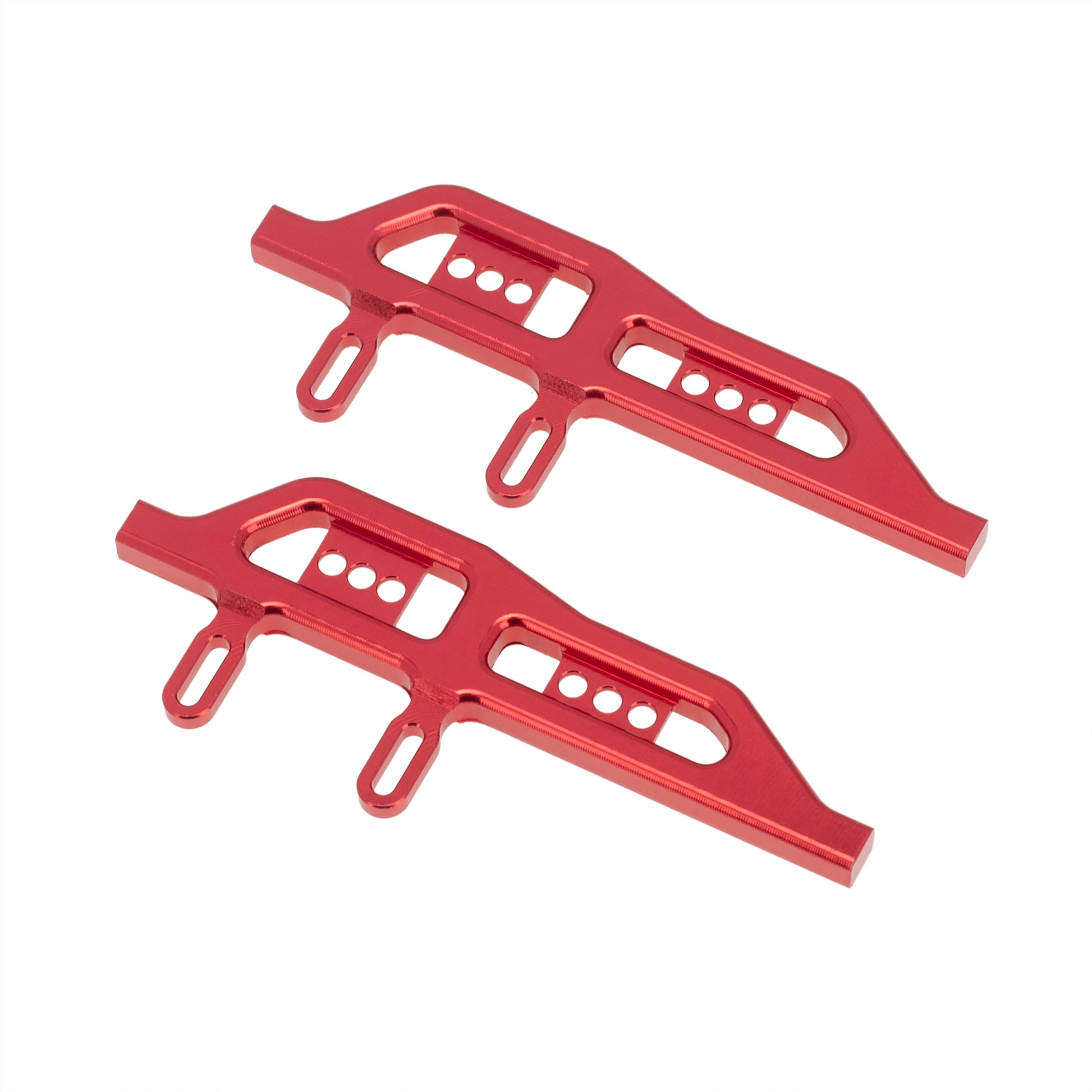 Red SCX24 frame metal side pedals