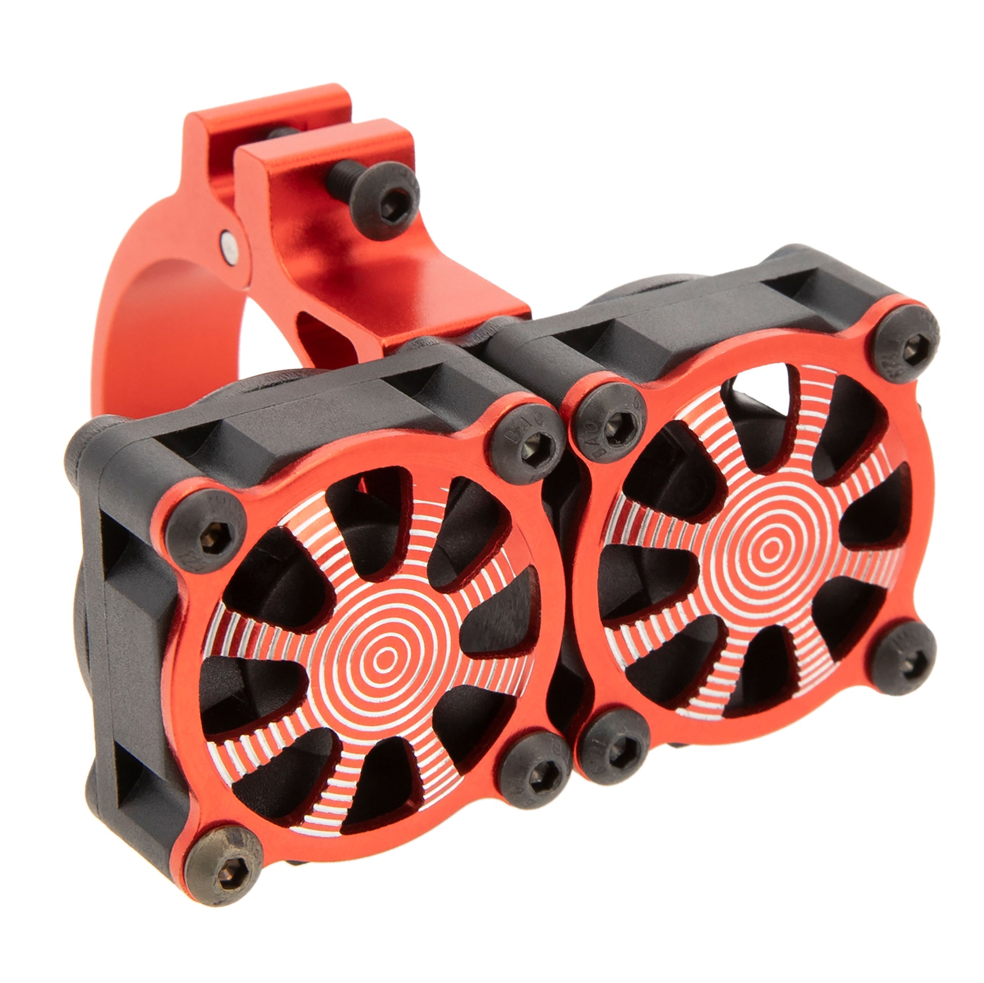 Red RC Motor Dual Cooling Fan Heatsink