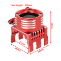 Red RC Motor Cooling Fan size