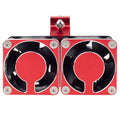 Red RC Motor Dual Heatsink with 42mm mount