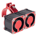 Red RC Motor Dual Heatsink with 42mm mount