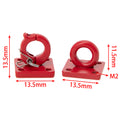 Red Metal Rescue Buckle Simulation Tow Hook for 1/10 RC Car