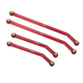 Red Aluminum chassis links for scx24 Jeep Gladiator