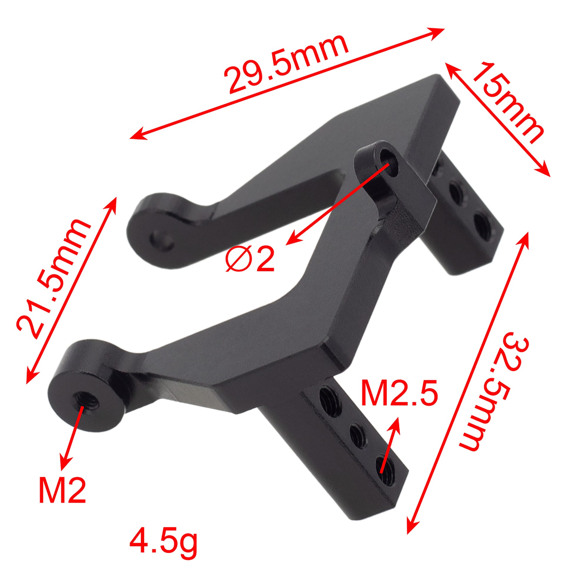 Redcat Ascent 18 Aluminum Servo Mount size