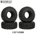 4.72inch RC Rubber Tires 2.2-inch Wheels for SCX10 SCX10 II