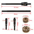 #45 Steel Scx10 Nylon Axle Front Rear Universal CVD Gear size