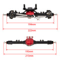 SCX10 straight front and rear axles size Black