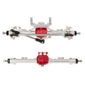 SCX10 straight front and rear axles silver