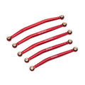 Red SCX24 C10 Bronco Wrangler Suspension Rod Links