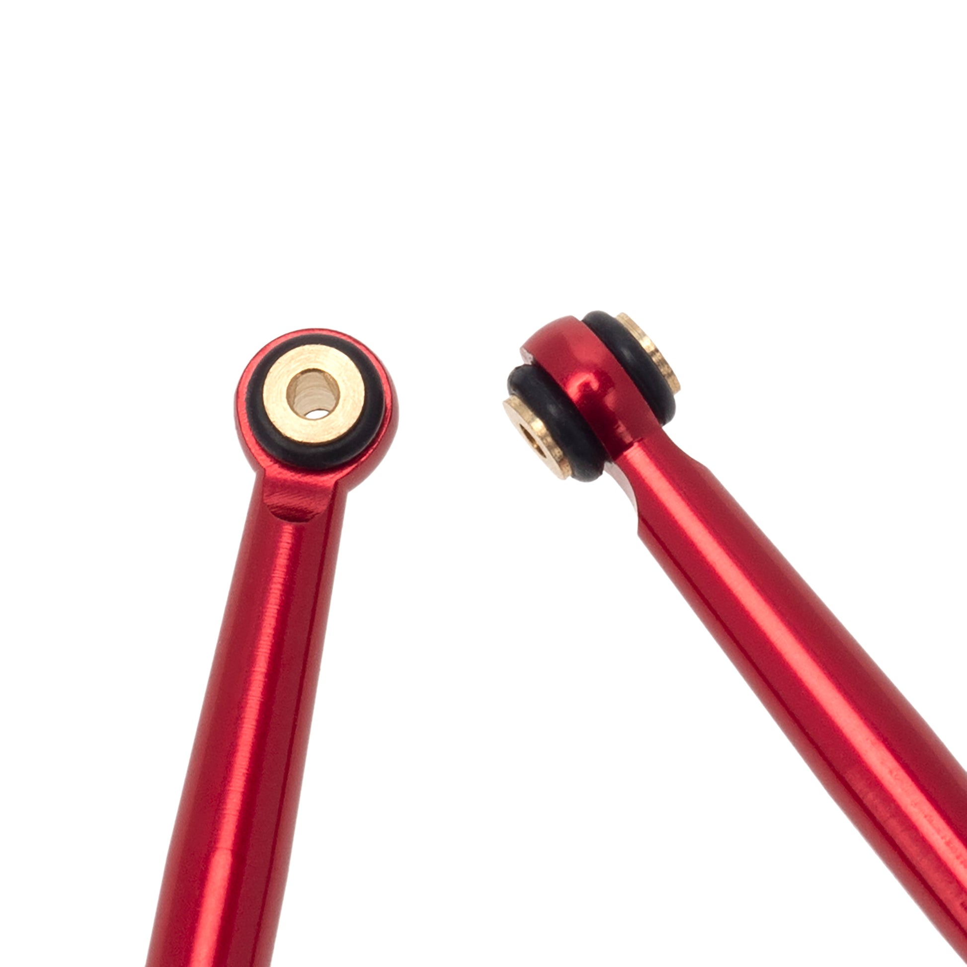 Red SCX24 C10 Bronco Wrangler link rod ends