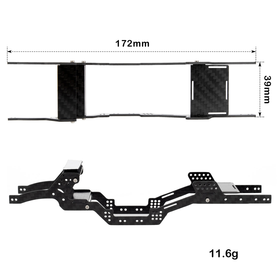 SCX24 Deadbolt JLU C10 Bronco LCG Chassis kit